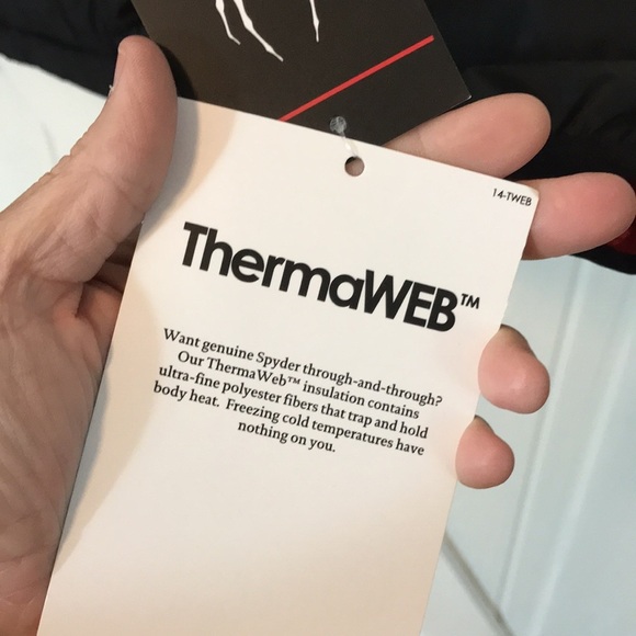 NWT Spyder Blk/Red Puffer Jacket - Picture 5 of 14